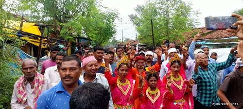 People celebrate in Droupadi Murmu's village Uparbeda