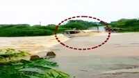 Watch: Truck falls into raging river in Rajasthan as driver tries to cross over 