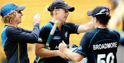 Devine’s record 18-ball 50 takes NZ to eight-wicket win