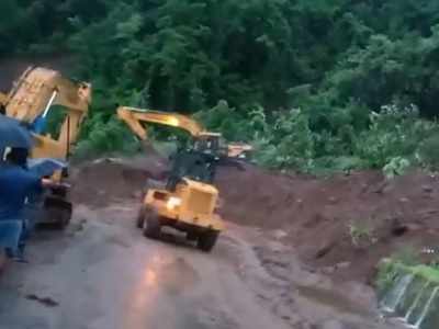 Mumbai-Goa Highway closed due to landslide