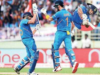 India draw level after Rohit Sharma, KL Rahul’s sparkling tons