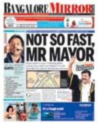 Not so fast, Mr Mayor