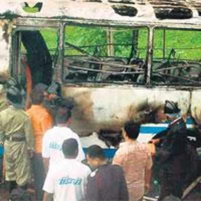 18 students suffer burns as bus erupts in flames