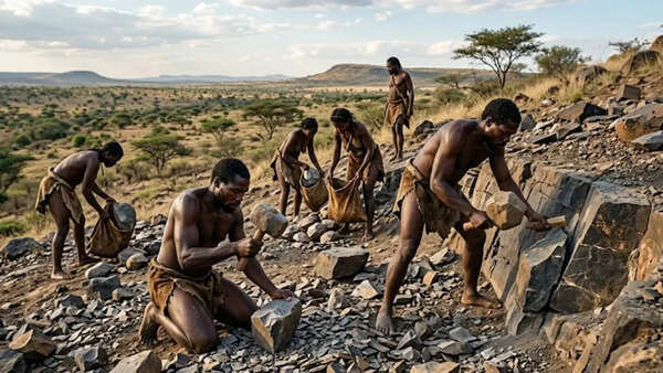 A 220,000-year-old ‘stone workshop’ found in South Africa is changing what we know about early humans