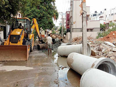 Choked roads here act as roadblocks to education