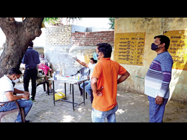 UP: Teacher’s death spurs village youths to wage Covid war