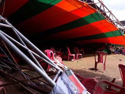 West Bengal: Tent collapses at Prime Minister Narendra Modi’s rally, leaves 90 injured