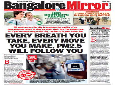 Dear Bangalore Mirror reader, thank you