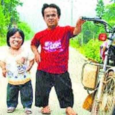 Chinese couple want to set record as the world's shortest