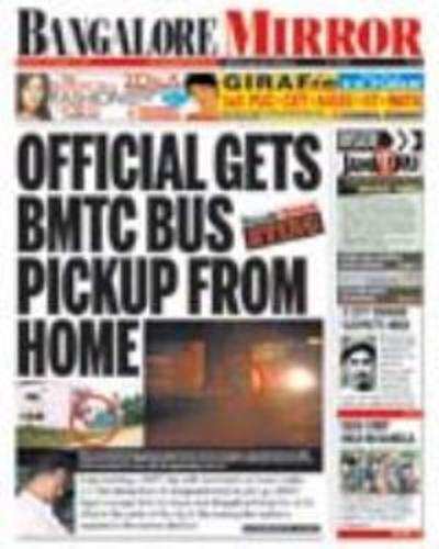 Official gets BMTC bus pickup from home