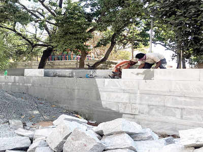 Someshwara temple wall restored