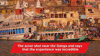 Actor Kinshuk Vaidya shoots in Varanasi 