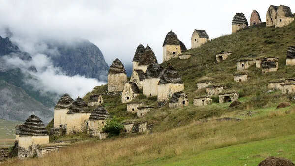 Russia’s ‘City of the Dead’: Inside the 10,000 graves hidden in a mysterious mountain valley that still haunt visitors