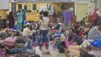 Passengers strand at Lokmanya Tilak Terminus due heavy rainfall in Mumbai 