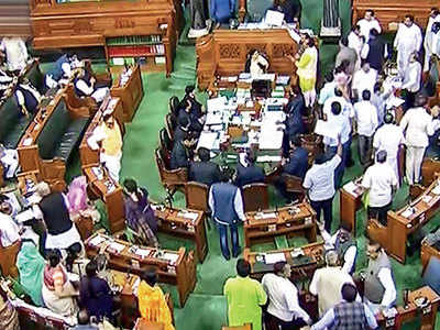 Push comes to shove as MPs spar over Delhi riots