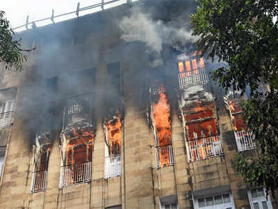 Scindia House fire: Damages yet to be assessed, cooling operation on