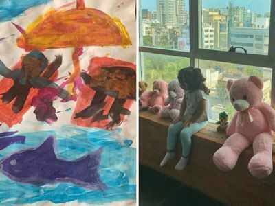 Quarantine life: Kareena Kapoor Khan shares Taimur’s painting, Soha Ali Khan gives a sneak peek of Inaaya’s house party