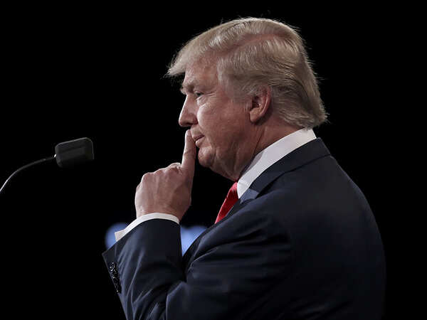 I respect women, says Donald Trump. Audience bursts out laughing
