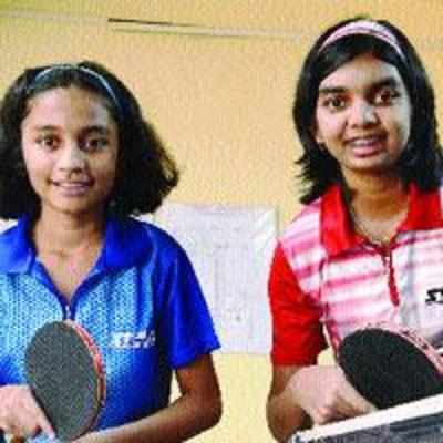 Airoli sisters bag medals at National level table tennis competition