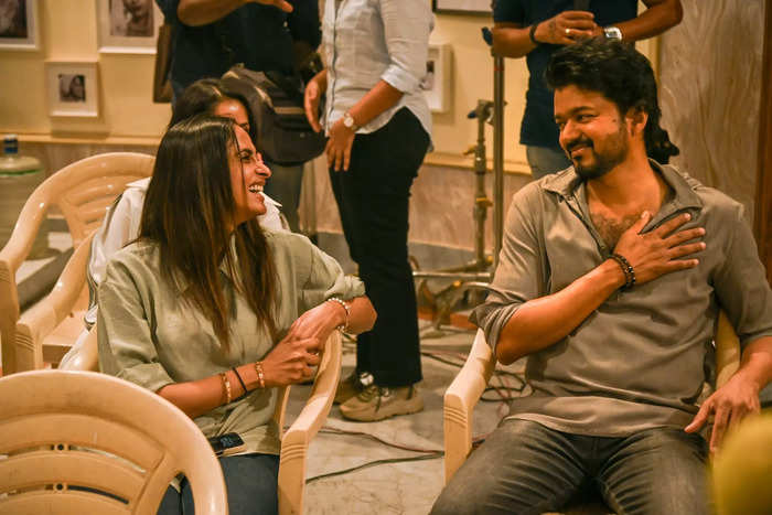 Archana Kalpathi shares a BTS picture of Vijay from 'GOAT'