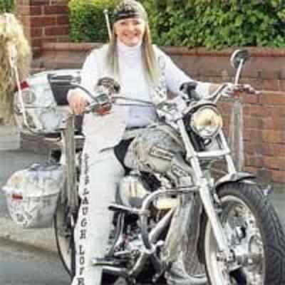 Gran sells home for world Harley trip