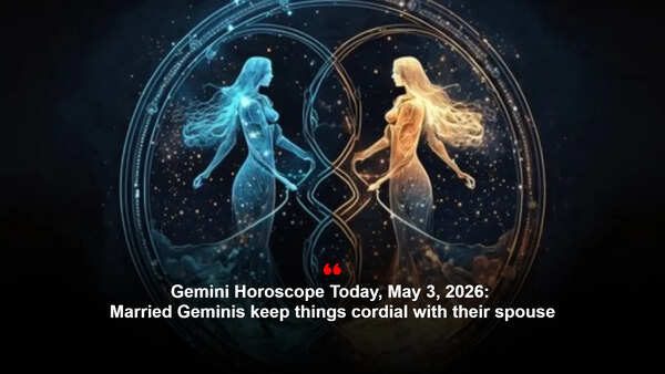 Gemini Horoscope Today, May 3, 2026: Married Geminis keep things cordial with their spouse
