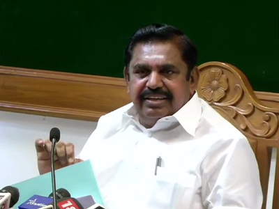 CM Edappadi K Palaniswami: Chennai to get 10 MLD of drinking water from Jolarpettai