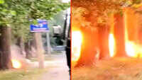 Watch: Bomb Disposal Squad destroys IED on Srinagar Baramulla Highway 