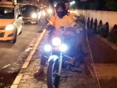 Mumbai: Woman reports bikers for driving on footpath