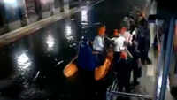 Mumbai rains: Several passengers rescued by NDRF after local trains got stuck due to water on tracks 
