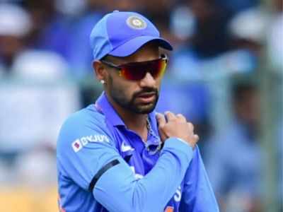 Shikhar Dhawan gets injured in first innings, taken for a scan