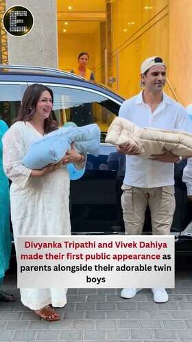 Divyanka Tripathi And Vivek Dahiya Bring Twin Boys Home