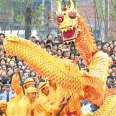Chinese protest against dumping the dragon