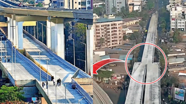 ‘Invitation to crashes’: 4-lane bridge near Mumbai suddenly narrows to 2; MMRDA denies design flaw