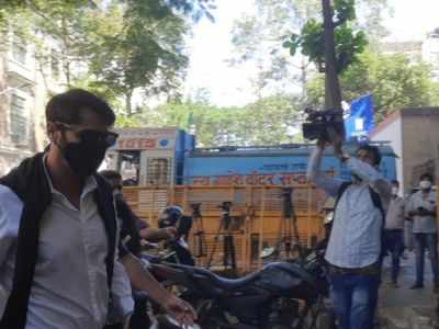Actor Arjun Rampal at NCB office for questioning in drugs related case
