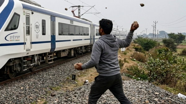 ‘Upset with girlfriend’, Maharashtra man hurls stones at passing train; arrested