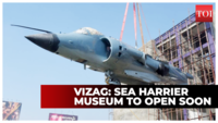 Vizag: Sea Harrier fighter jet shifted into museum at RK Beach 