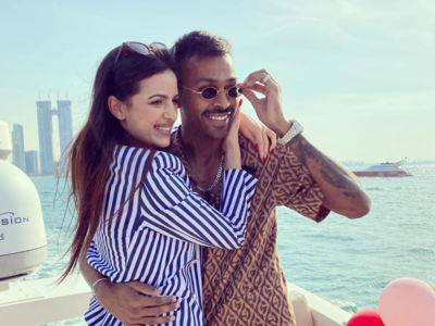 Watch: Hardik Pandya gets engaged to girlfriend Natasa Stankovic