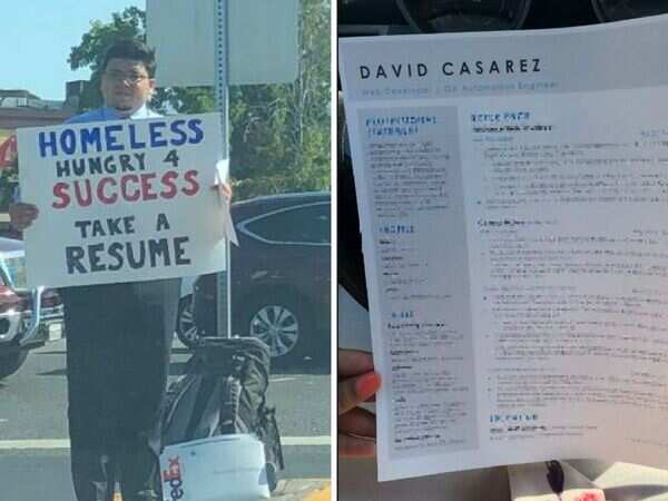 This homeless man handed out resumes, instead of begging; what happened next is amazing