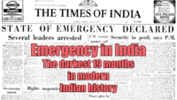 Indira Gandhi, then the PM of India, declared a state of Emergency in the country in 1975 