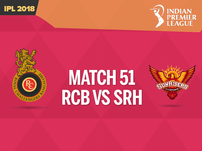RCB vs SRH, IPL 2018: Royal Challengers Bangalore beat Sunrisers Hyderabad by 14 runs