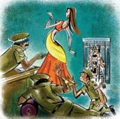 Sex workers dance at police outpost in WB