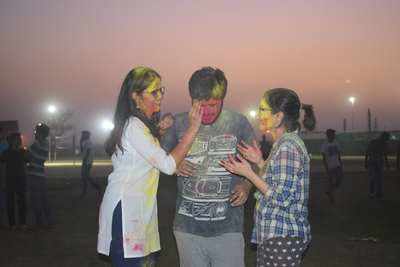 BU students soak in Holi colours and spirit