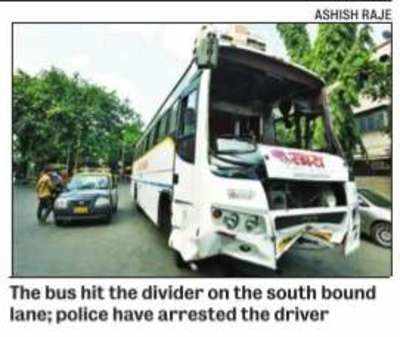 1 killed, 35 injured as bus overturns near Dadar TT
