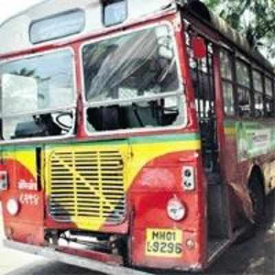 BEST bus rams into another bus at stop in Bangur Nagar