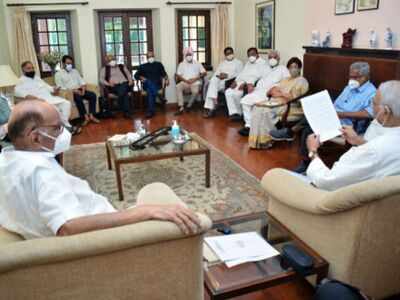 Opposition leaders meet at Sharad Pawar's Delhi residence