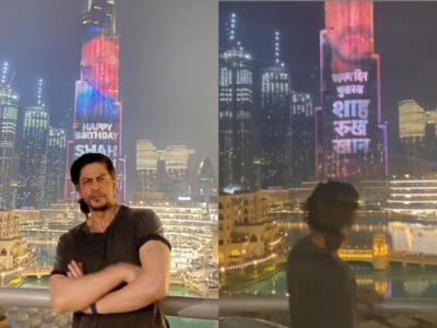 Burj Khalifa lights up to celebrate Shah Rukh Khan's birthday; Karan Johar shares a video