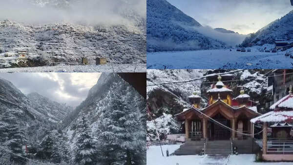 Fresh snowfall at Gangotri, Yamunotri; rain lashes lower areas of Uttarkashi