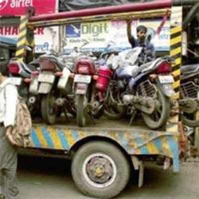 DCP gets his juniors' bikes towed away