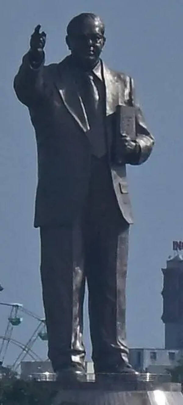 Ambedkar statue vandalised in Ratia